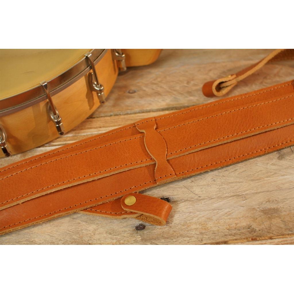 Handmade quality leather banjo strap