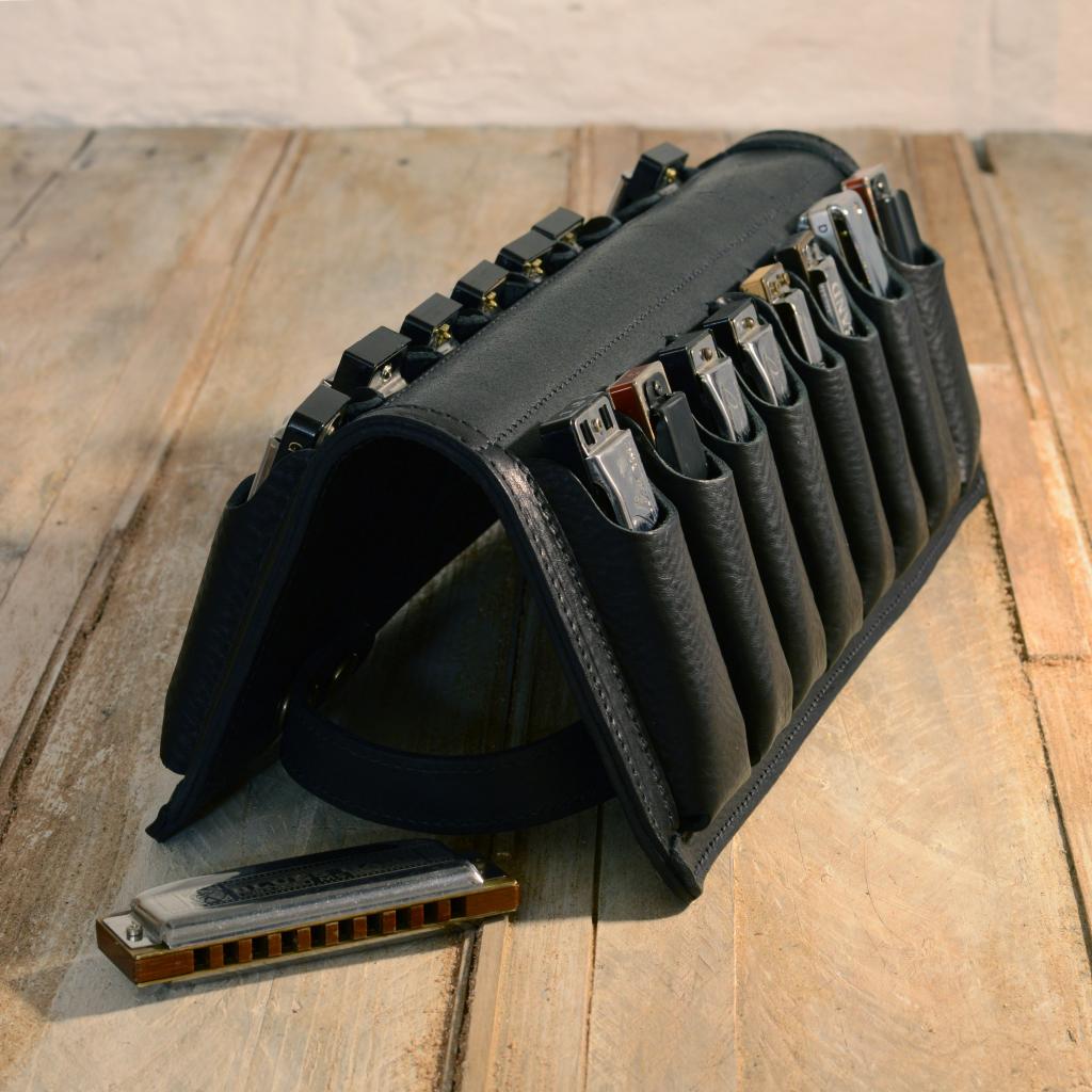 SixteenPack Leather Harmonica Case by Pinegrove Leather