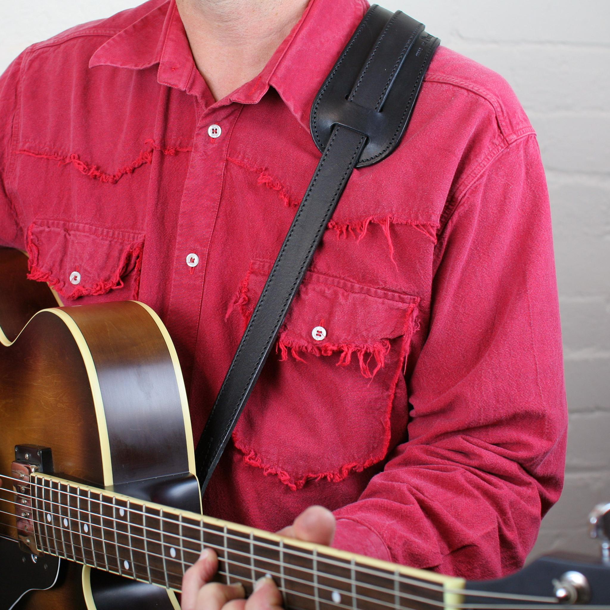 Handmade Leather Guitar Strap Pinegrove Leather