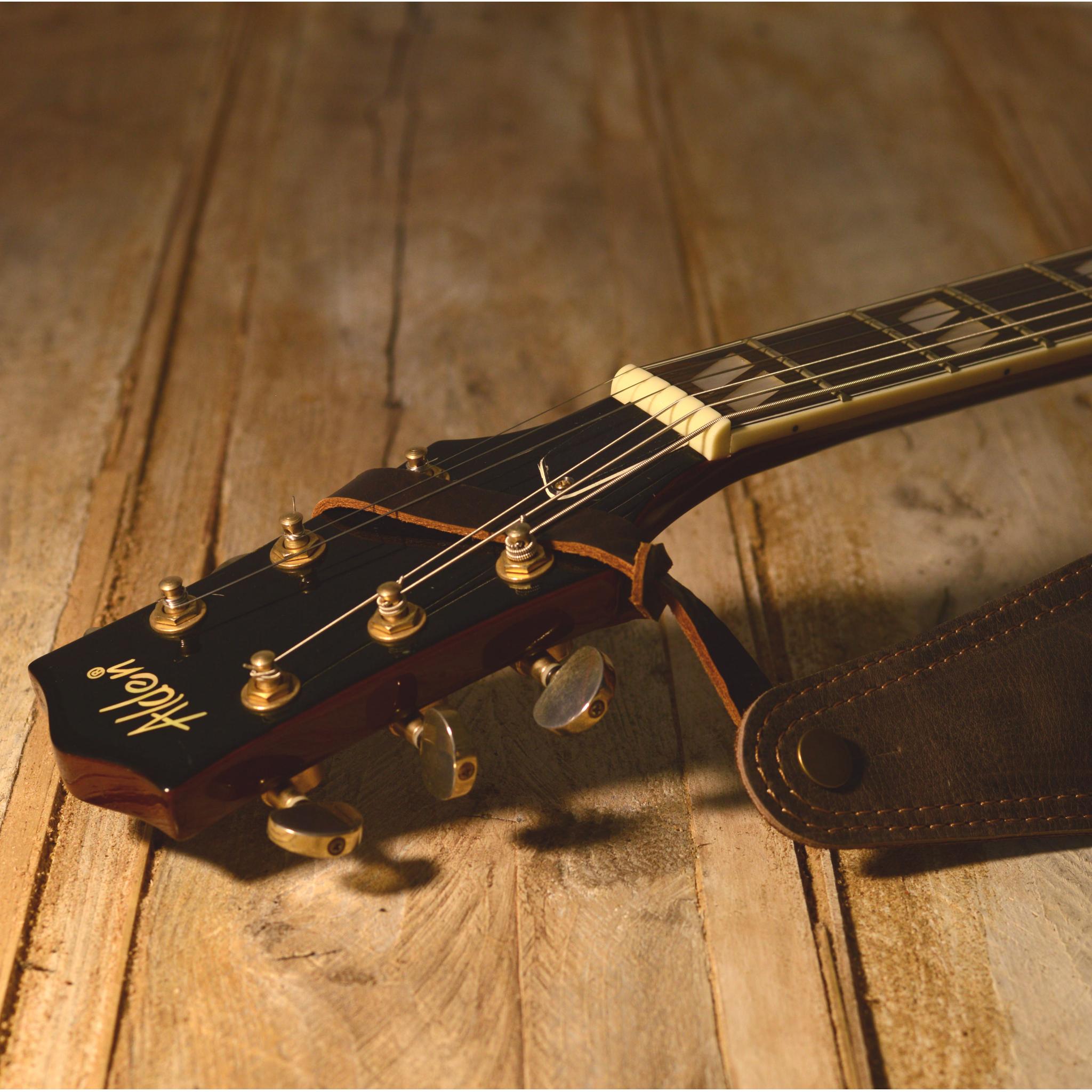 guitar headstock strap tie