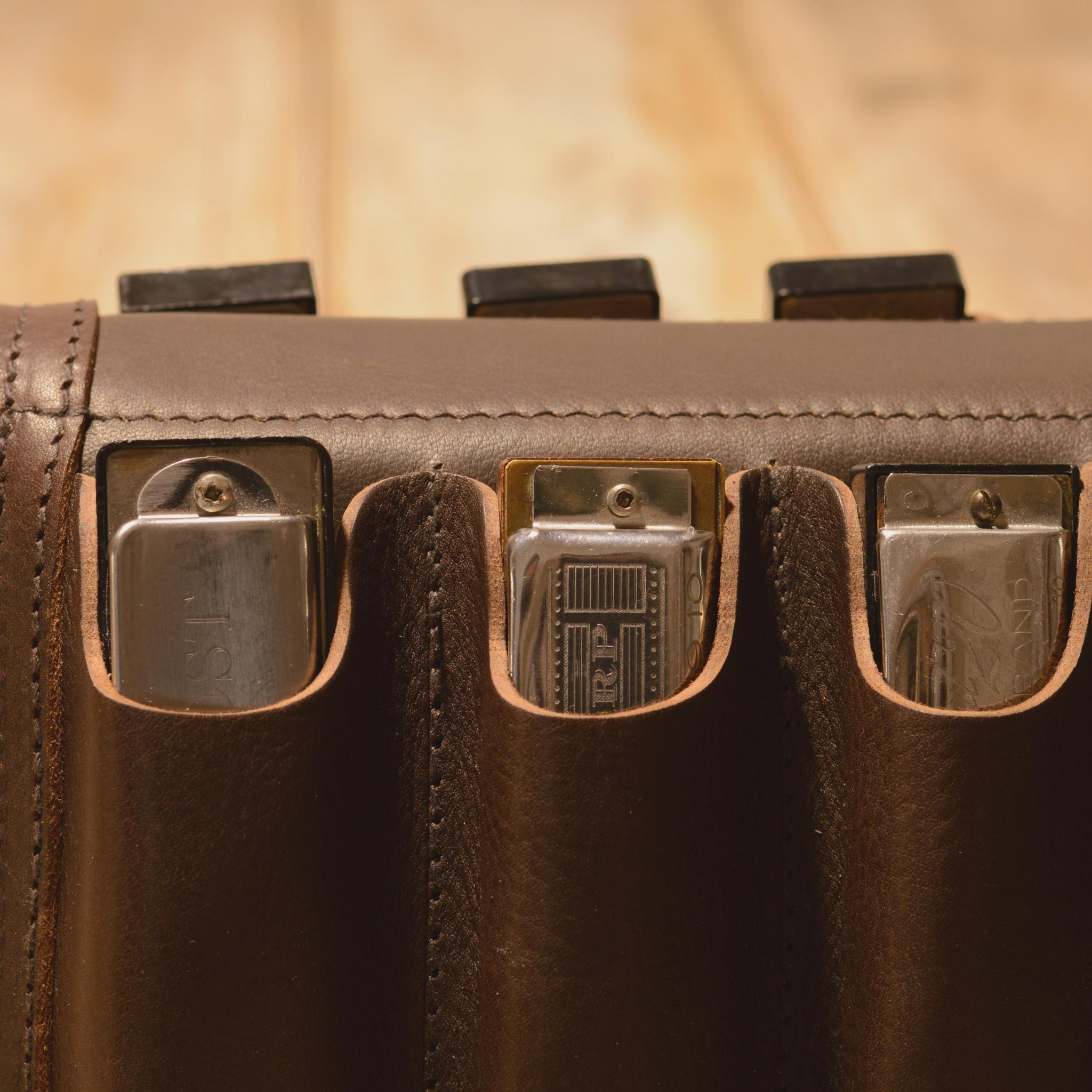 EightPack Leather Harmonica Case by Pinegrove Leather