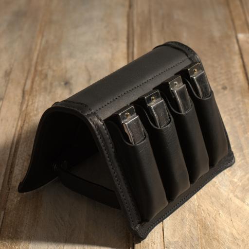 FourPack Leather Harmonica Case by Pinegrove Leather