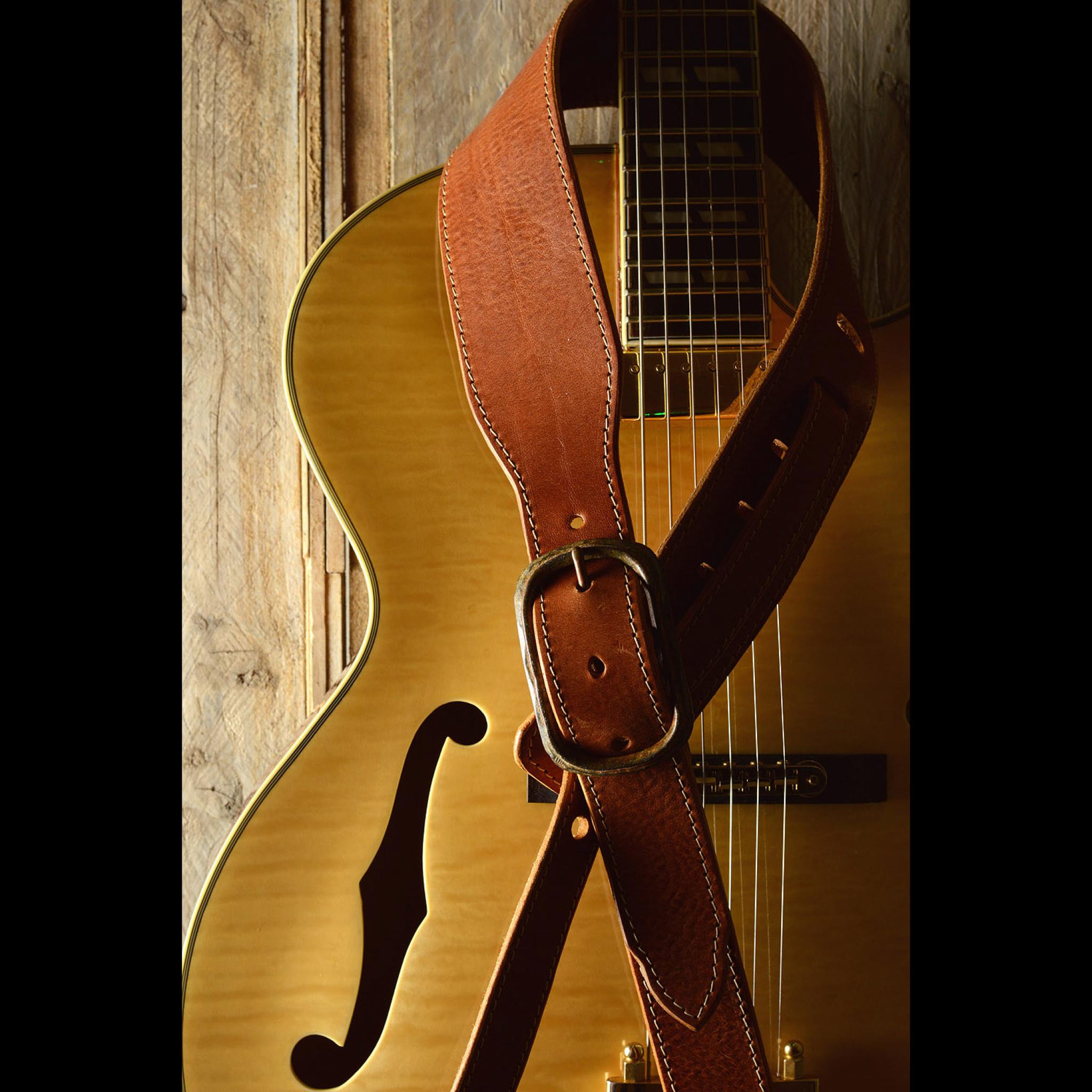 Handmade Leather Guitar Strap GS78 by Pinegrove Leather