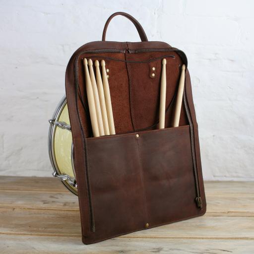 Vintagestyle Leather Drumstick Bag by Pinegrove Leather