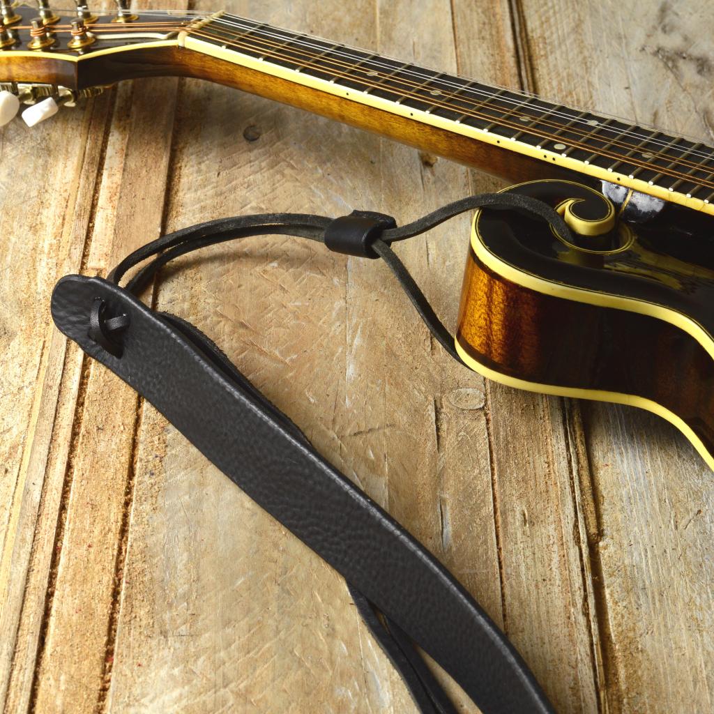 Handmade quality leather mandolin strap
