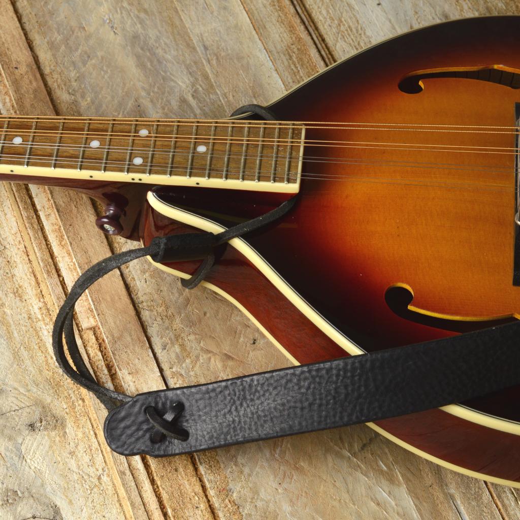 Handmade quality leather mandolin strap