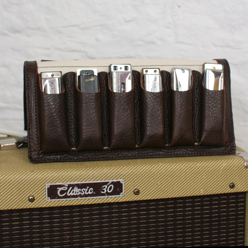 TwelvePack Leather Harmonica Case by Pinegrove Leather