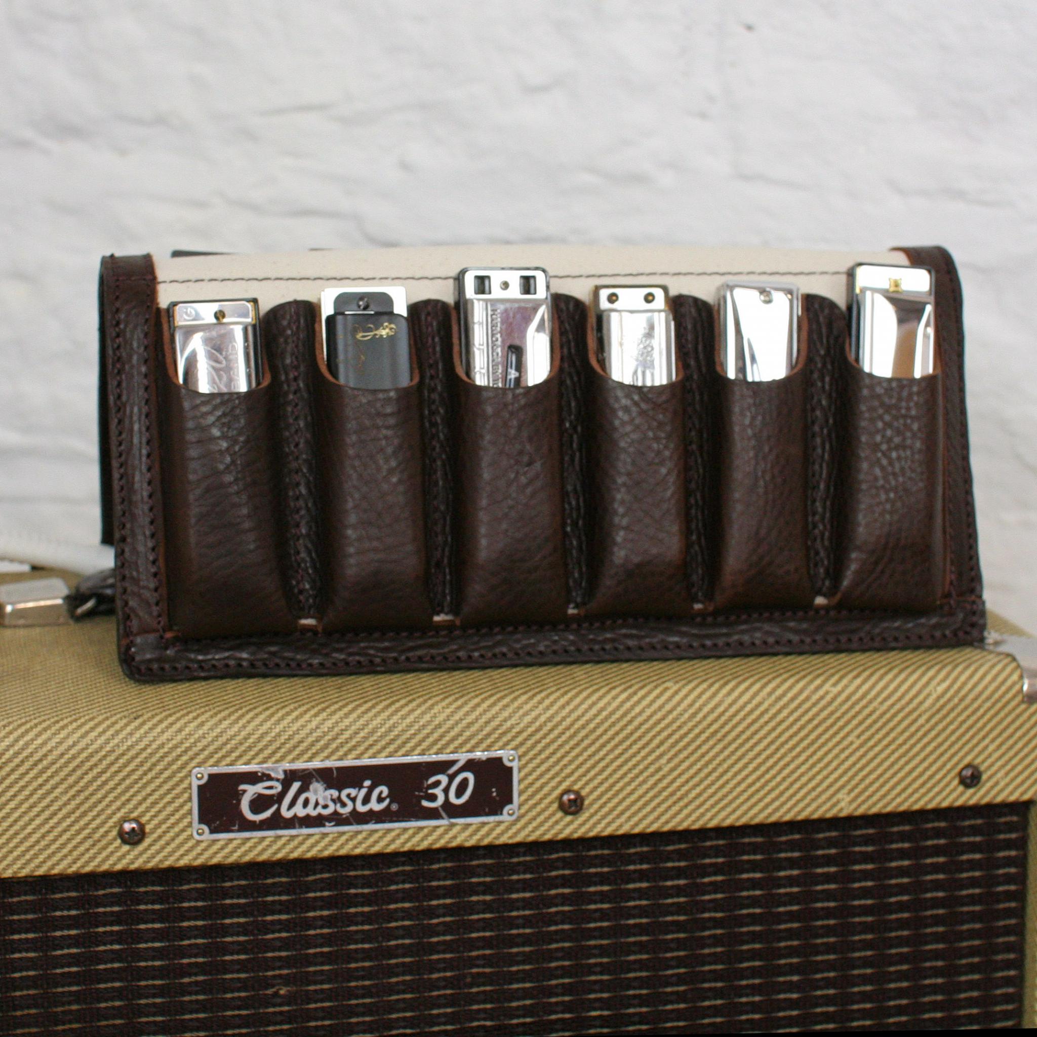 TwelvePack Leather Harmonica Case by Pinegrove Leather