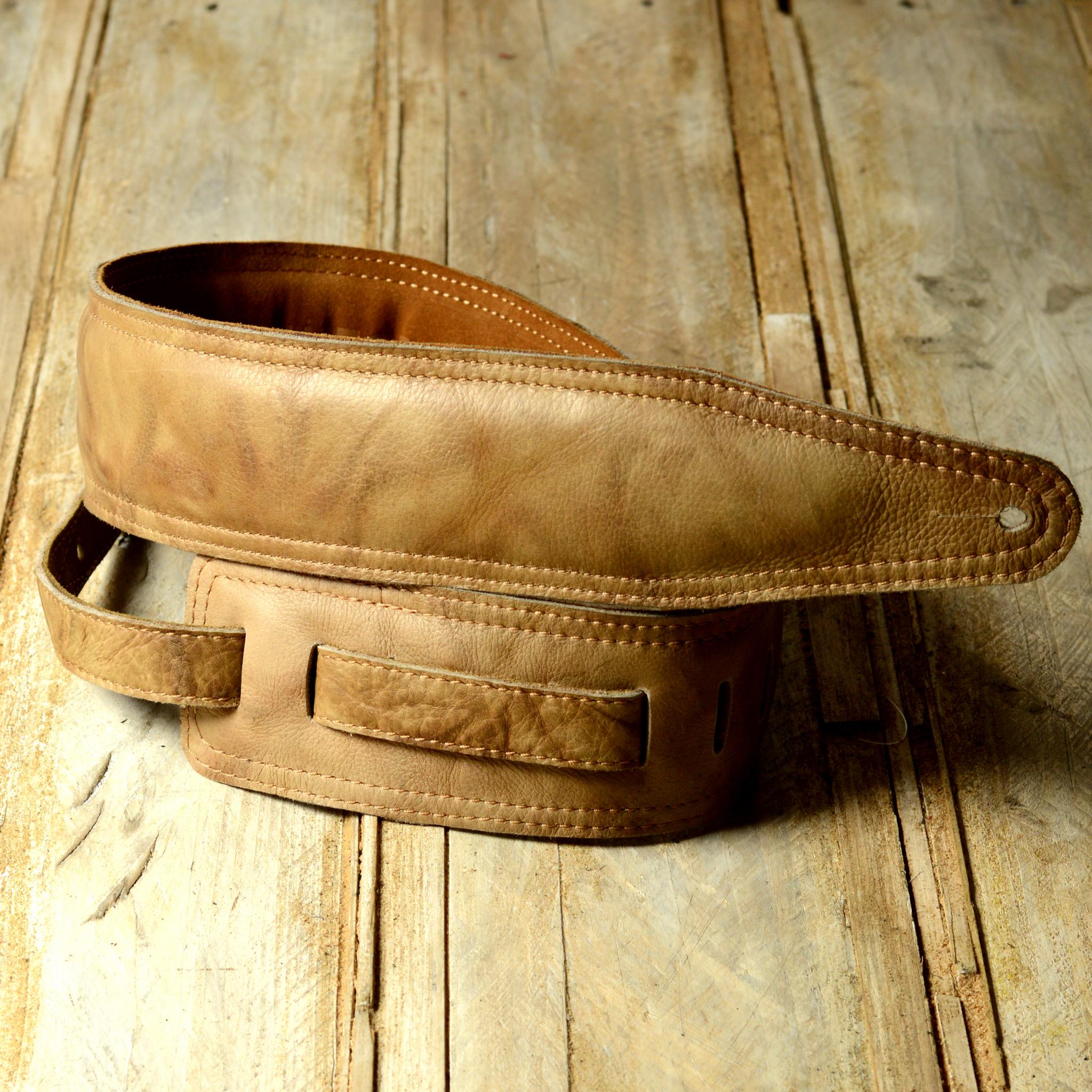 BS63 Padded Leather Guitar Strap by Pinegrove Leather