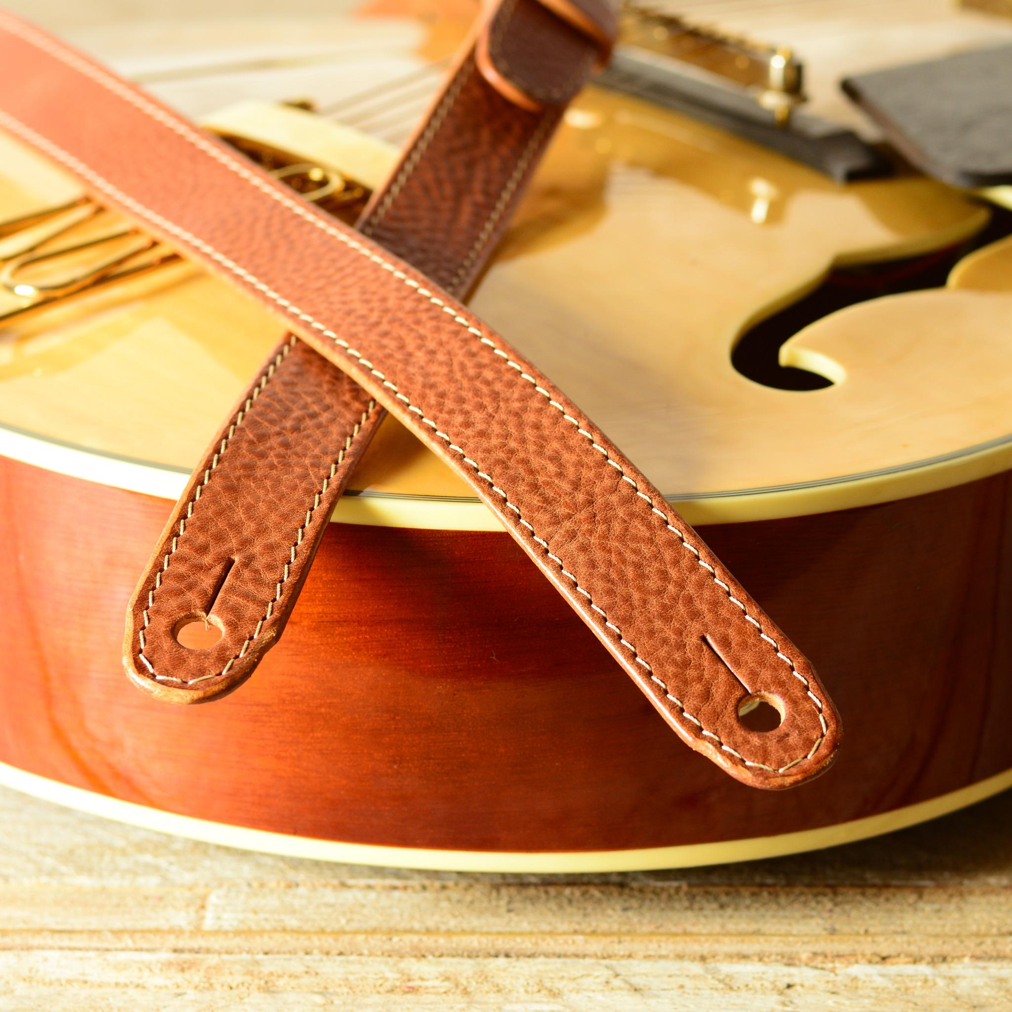 Handmade Leather Guitar Strap Gs55 By Pinegrove Leather 