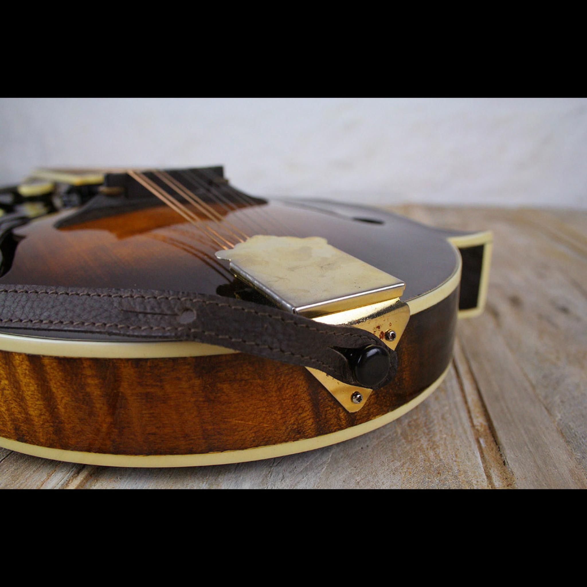 Handmade quality leather mandolin strap