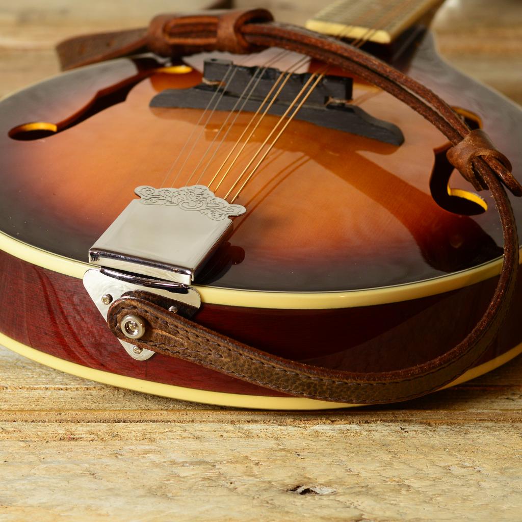 Hand Made Quality Leather Mandolin Strap