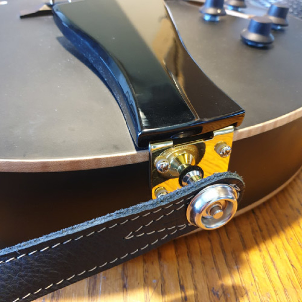 Zonster 4pcs Guitar Strap Locks Black Premium Guitar Strap Button Blocks Guitar Protector Guitar Parts and Accessories