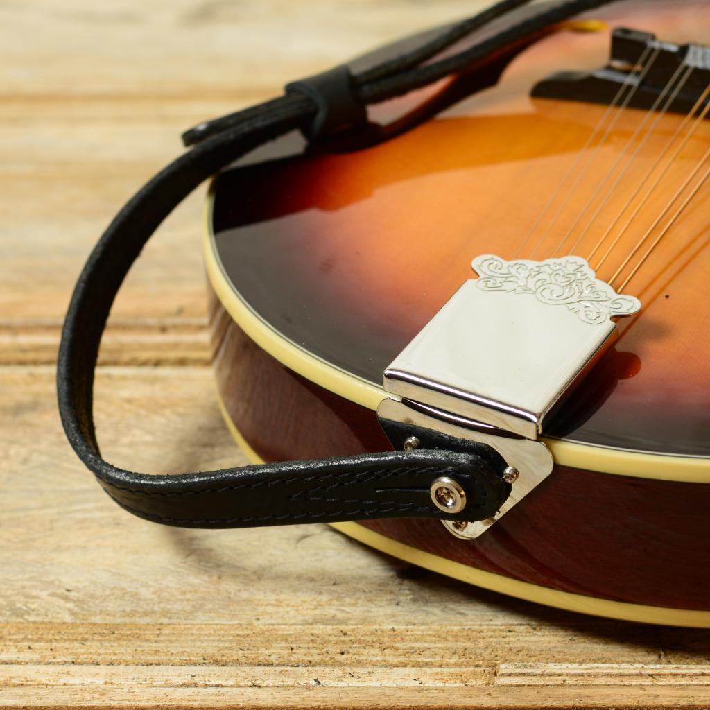 Handmade quality leather mandolin strap