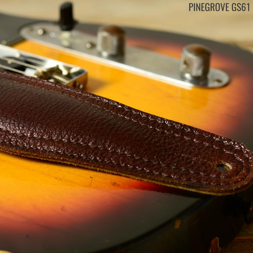GS61 Padded Leather Guitar Strap by Pinegrove Leather