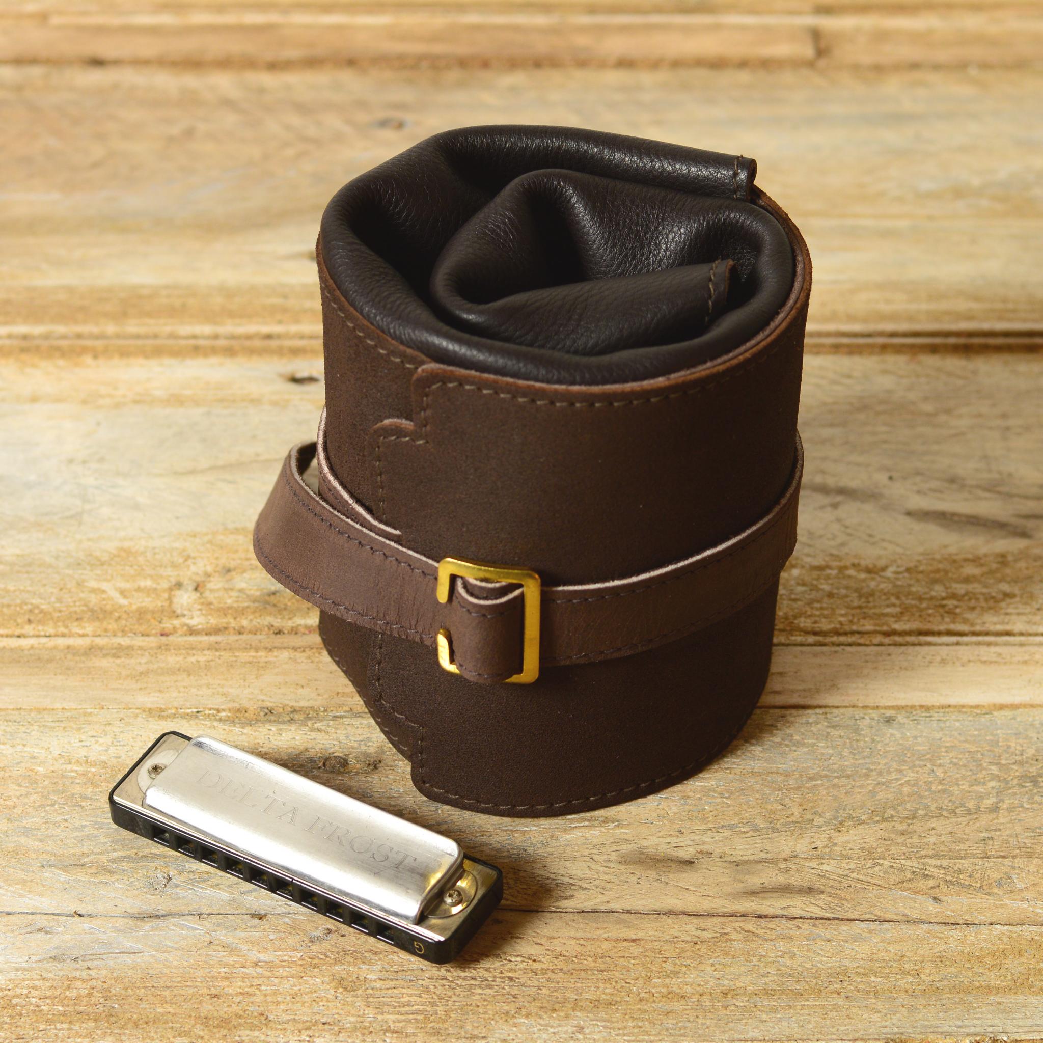 Leather Harmonica Belt by Pinegrove Leather