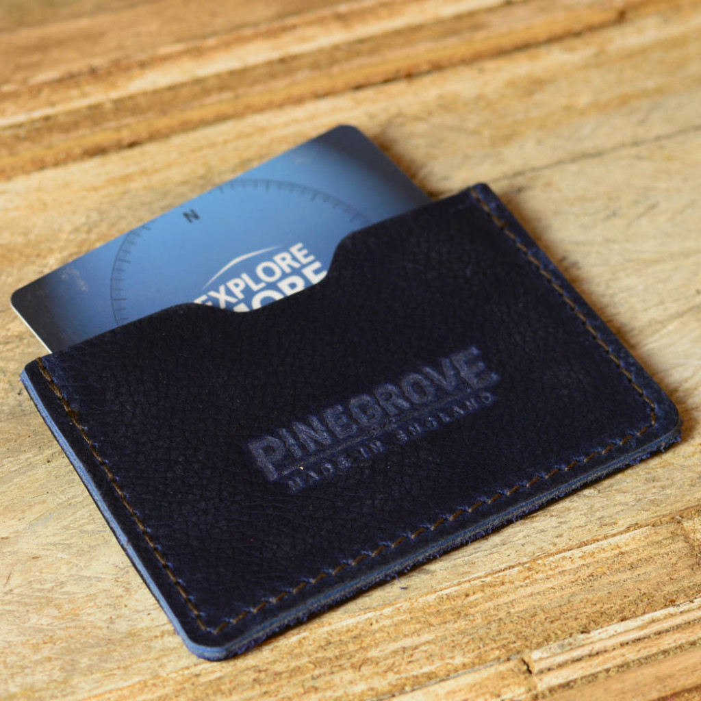 Pinegrove Leather card wallet with gift voucher store card