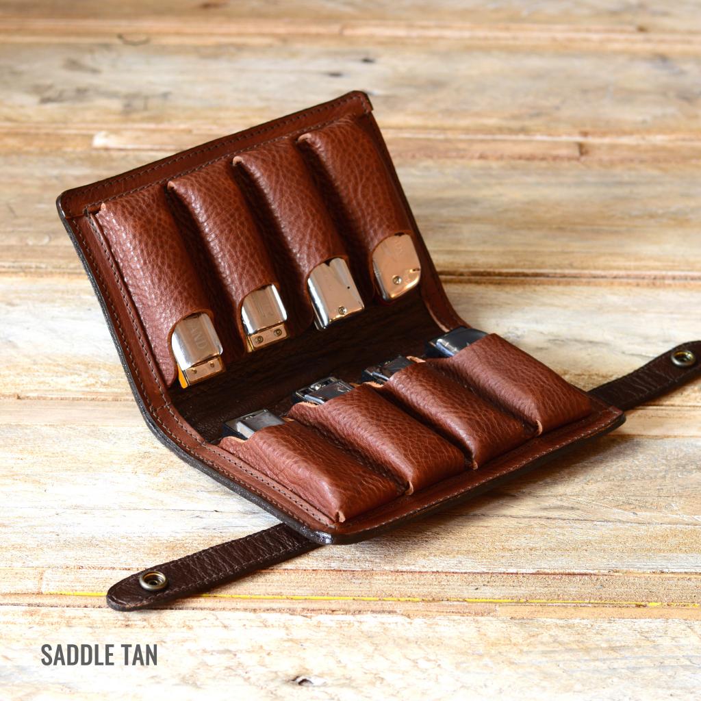 EightPack Leather Harmonica Case by Pinegrove Leather