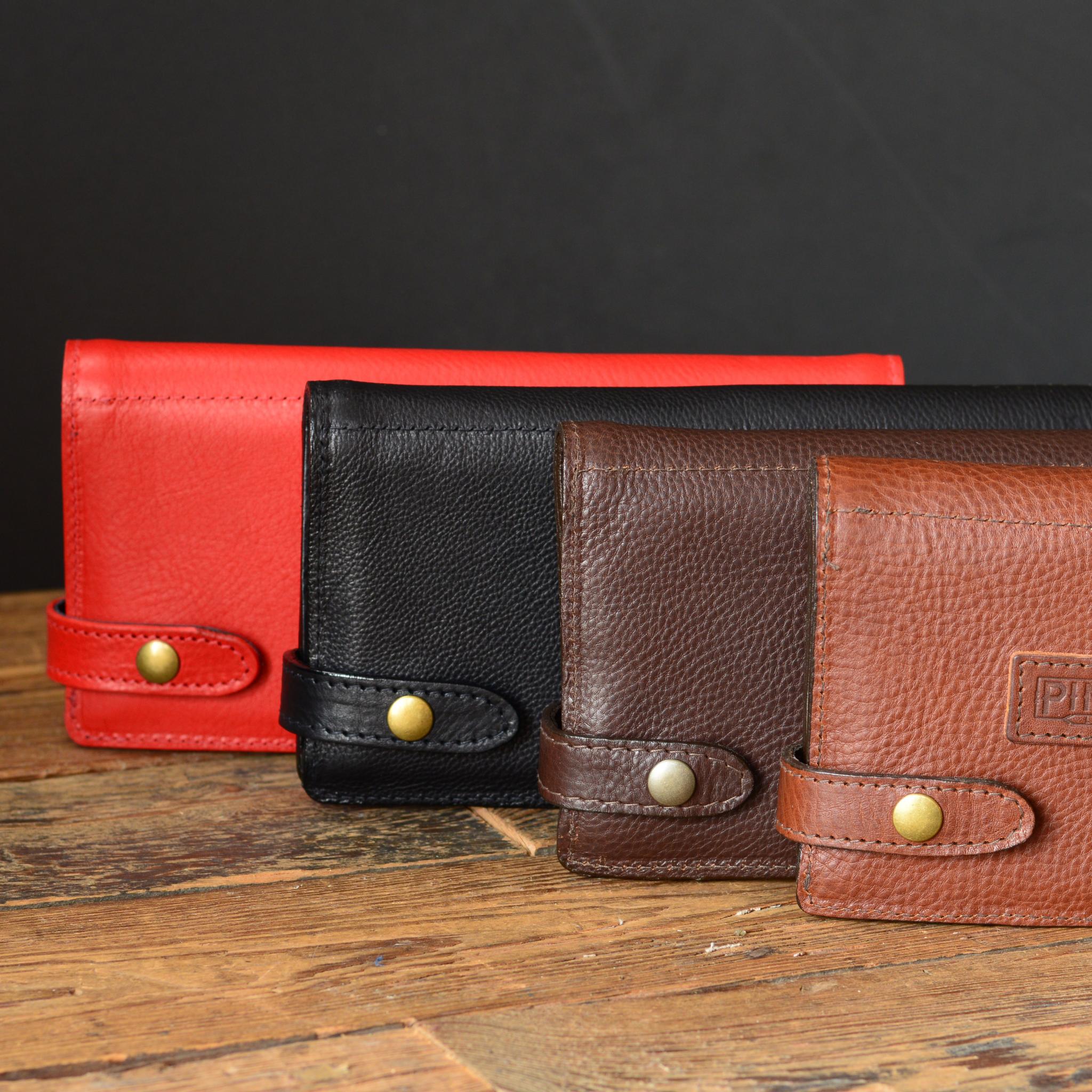 Twelve-Pack Leather Harmonica Case by Pinegrove Leather