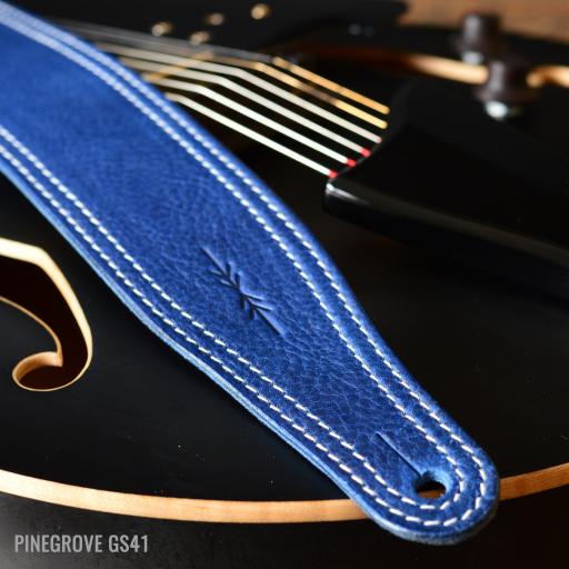 GS41 2 3/8" Wide Guitar Strap - Royal Blue