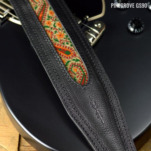 GS90 'Dazed' Cutaway Guitar Strap - black