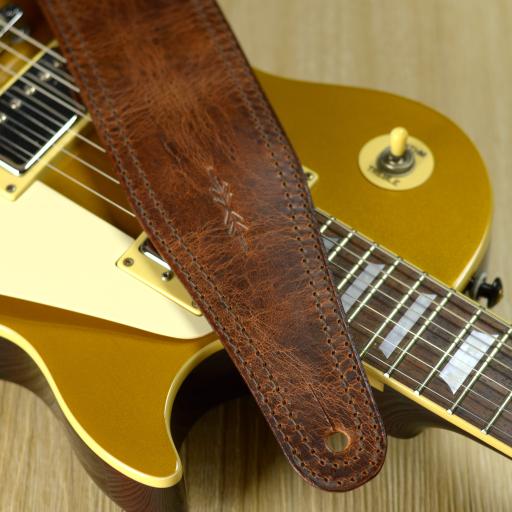 BS53 3" Wide Guitar Strap - Chestnut Relic