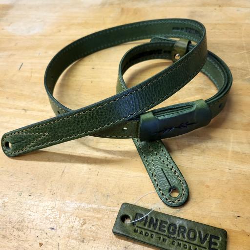 GS88 1" Travel Guitar Strap - Forest Green