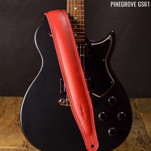 GS61 Padded Guitar Strap - flame red