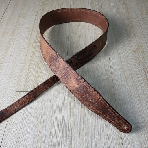 SOLD! SPECIAL OFFER GS41 Chestnut Relic Guitar Strap - second