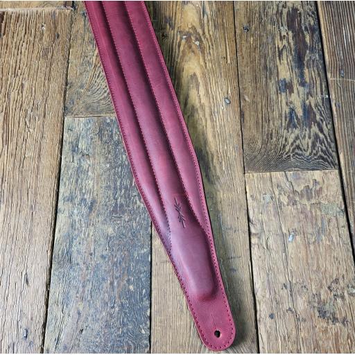 SOLD! SPECIAL OFFER BS64 Red Bass Guitar Strap - second