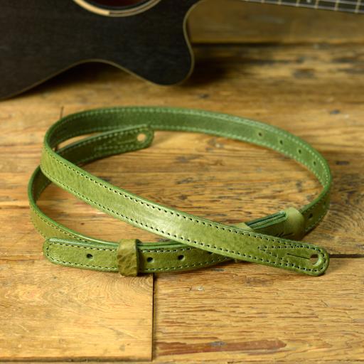 GS88 1" Travel Guitar Strap - Forest Green