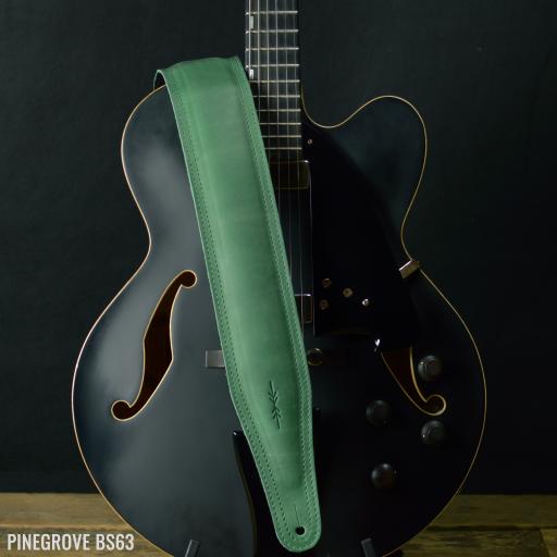 BS63 Padded Guitar Strap 3" Wide (76mm) - Emerald Green