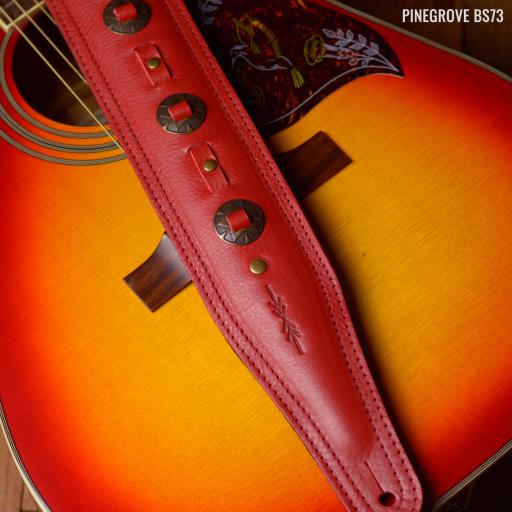 Pinegrove BS73 red Western guitar strap DSC_0098.jpg