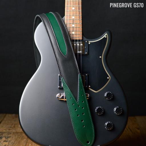 GS70 Skyrocket Guitar Strap - Green & Black