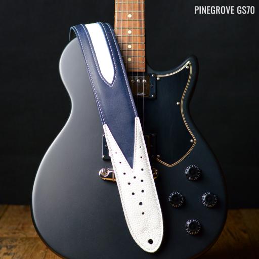 GS70 Skyrocket Guitar Strap - Blue & White