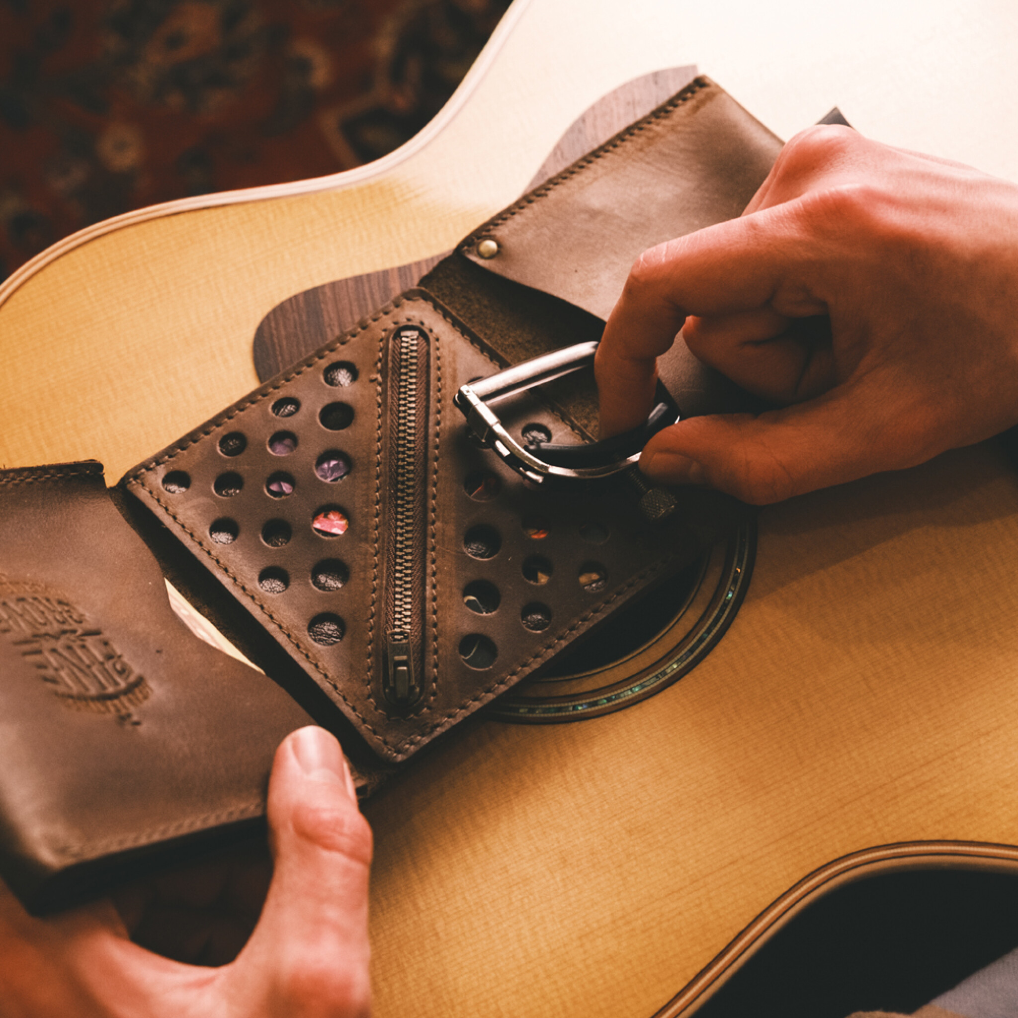 Pinegrove Leather guitar strings wallet DSCF6327.jpg