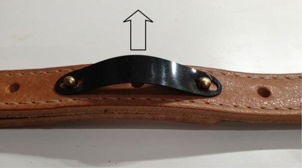 Guitar Strap, Leather, Plastic Hook