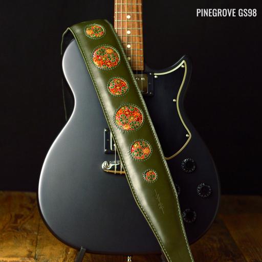 Pinegrove GS98 green woven guitar strap DSC_0397.jpg