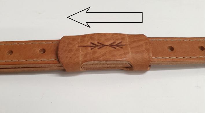 From a guide for adjusting Pinegrove Leather straps
