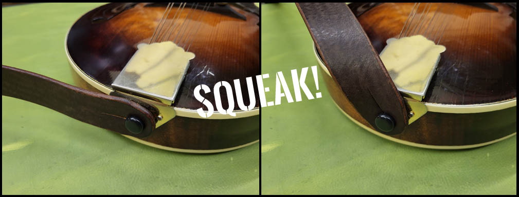 Does your instrument strap squeak?